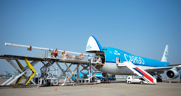 Air France-KLM-Martinair Cargo vliegt reserve mast naar Volvo Ocean Race in Brazilië
