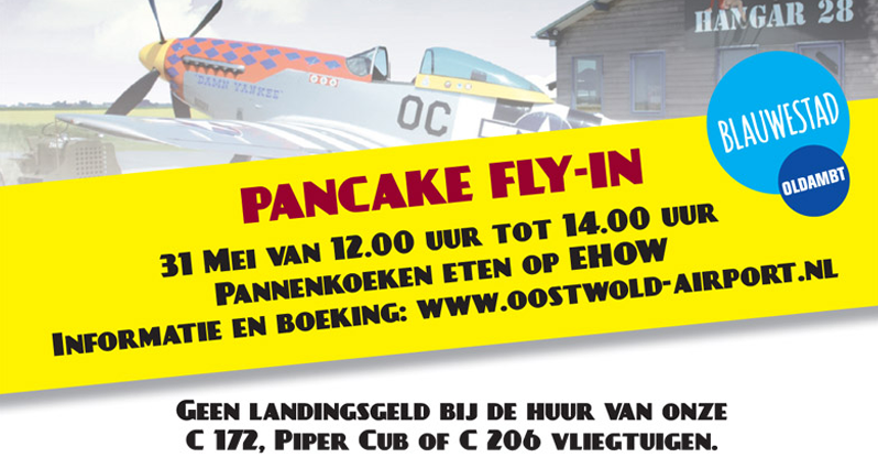 Eerste pannenkoeken fly-in op Oostwold-Airport