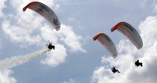 Paramotor vliegen