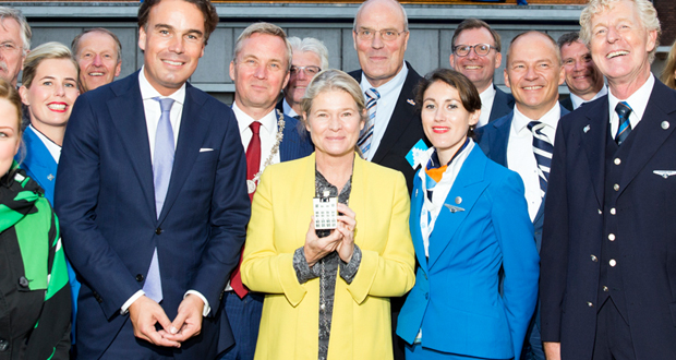 KLM Delfts blauw huisje nummer 95 is het HEINEKEN brouwhuis in Amsterdam