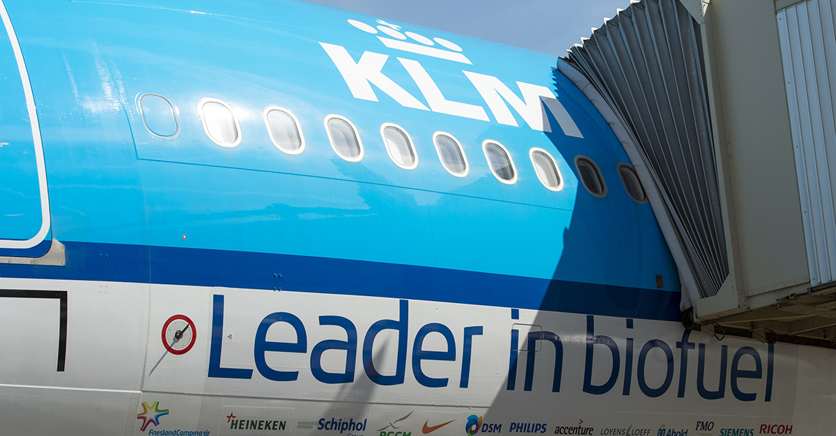 KLM start met reeks trans-Atlantische vluchten op biobrandstof