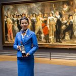 Meesterwerken Rijksmuseum op KLM World Business Class wijnflessen