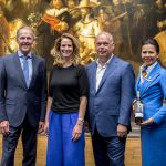 Meesterwerken Rijksmuseum op KLM World Business Class wijnflessen
